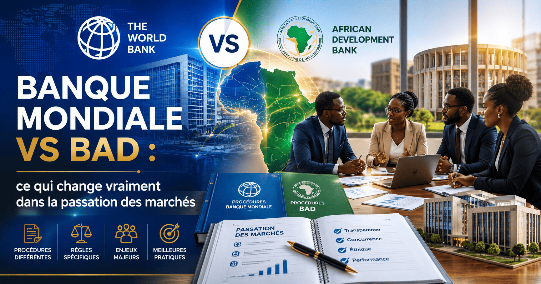 Banque Mondiale vs BAD : ce qui change vraiment dans la passation des marchés